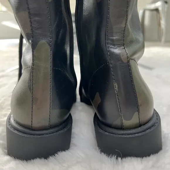 MICHAEL KORS-Military Boots/Calf High-Made in Italy-Worn 1x-No Box - Picture 7 of 16
